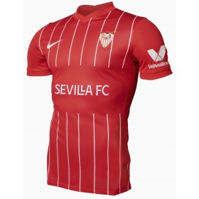 Jalkapallo Pelipaidat Sevilla FC Vieraspaita 2021-2022 Lyhythihainen